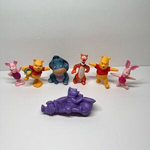 Disney Winnie The Pooh Mixed Lot of 7 Toys & Figures Tigger Piglet Eeyore Pooh